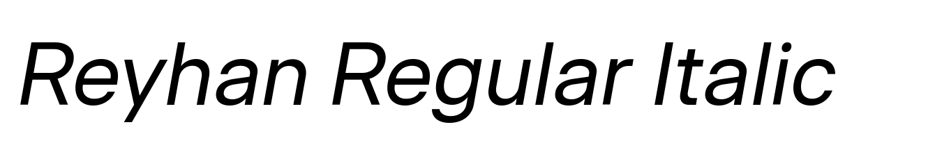 Reyhan Regular Italic